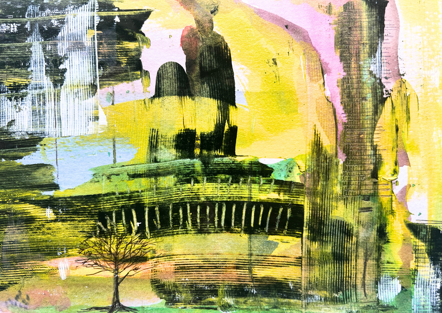 "Urban Planning" Mixed Media
